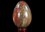 Colorful, Polished Petrified Wood Egg #51663-1